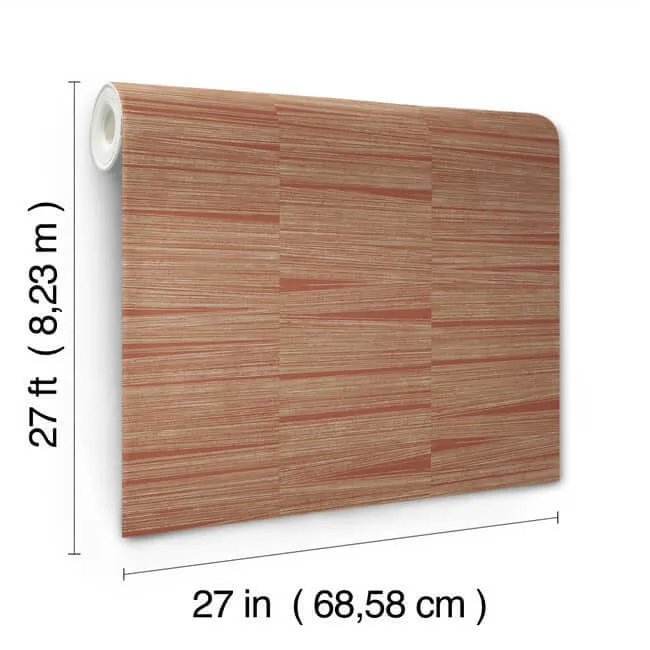 York Wallcoverings Line Stripe - Brick Wallpaper | Buy Online York Wallcoverings Line Stripe wallpaper, color Brick, SKU OI0662