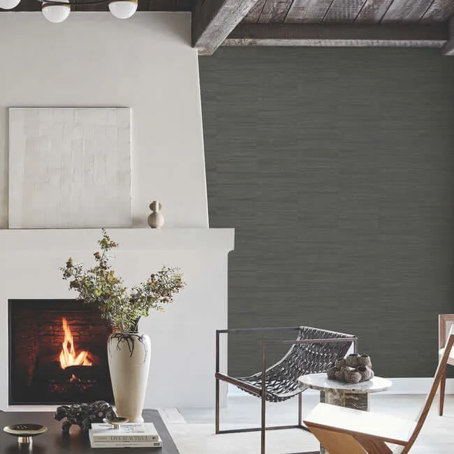 York Wallcoverings Line Stripe - Charcoal Wallpaper | Buy Online York Wallcoverings Line Stripe wallpaper, color Charcoal, SKU OI0661