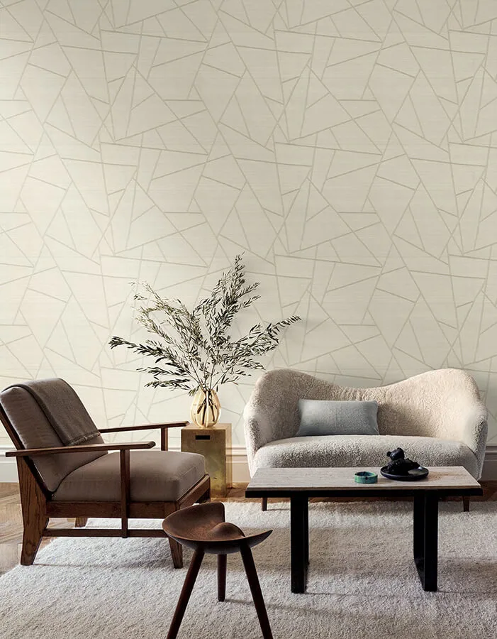 York Wallcoverings Lisle wallpaper, color Ivory, SKU SI6823