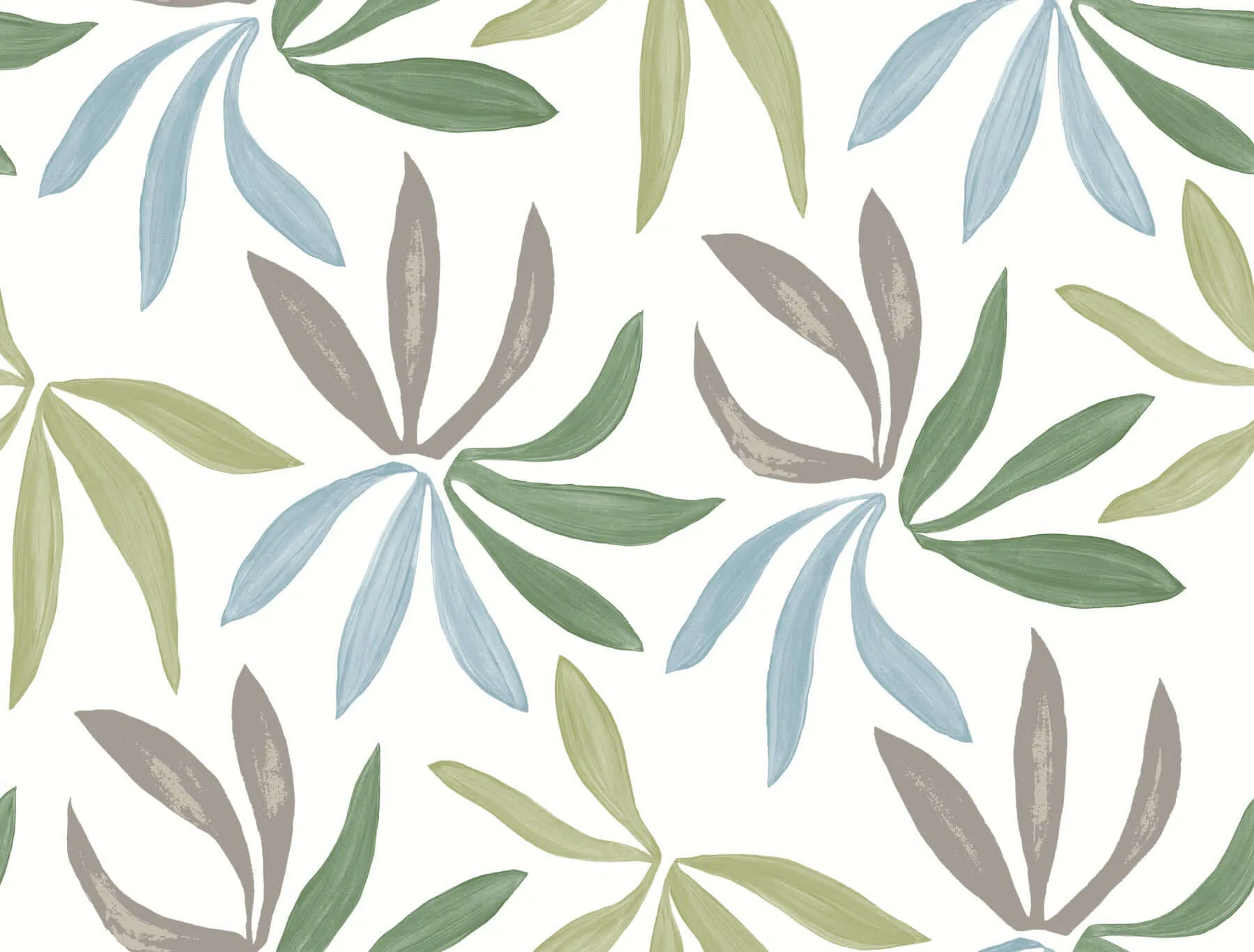 York Wallcoverings Little Garden wallpaper, color Alpine & Sky & Silver, SKU ZM2813