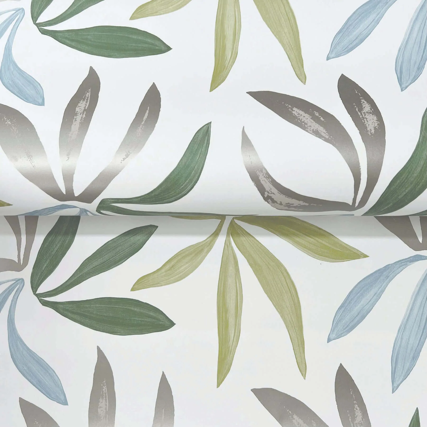 York Wallcoverings Little Garden wallpaper, color Alpine & Sky & Silver, SKU ZM2813