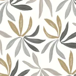 York Wallcoverings Little Garden wallpaper, color Graphite & Gold, SKU ZM2816