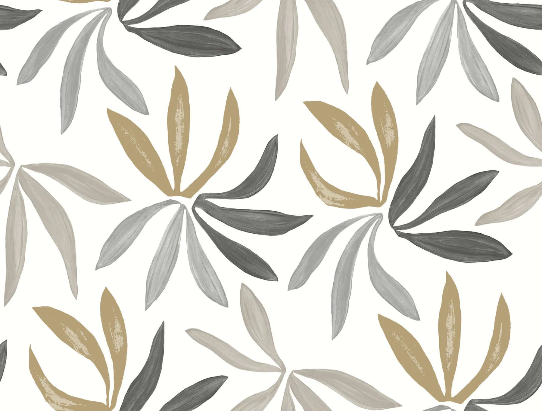 York Wallcoverings Little Garden wallpaper, color Graphite & Gold, SKU ZM2816