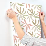 York Wallcoverings Little Garden wallpaper, color Leaf & Coral, SKU ZM2812
