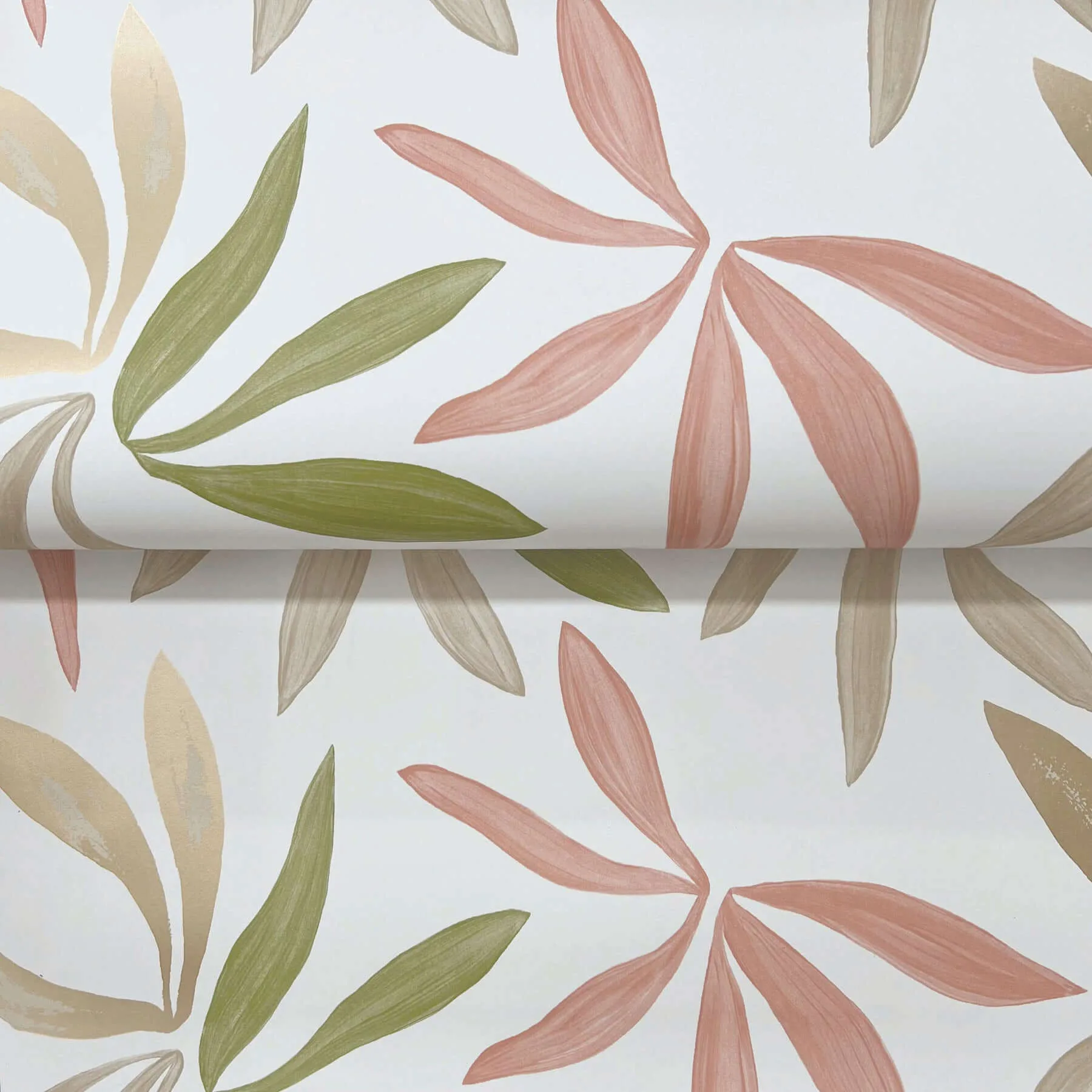 York Wallcoverings Little Garden wallpaper, color Leaf & Coral, SKU ZM2812
