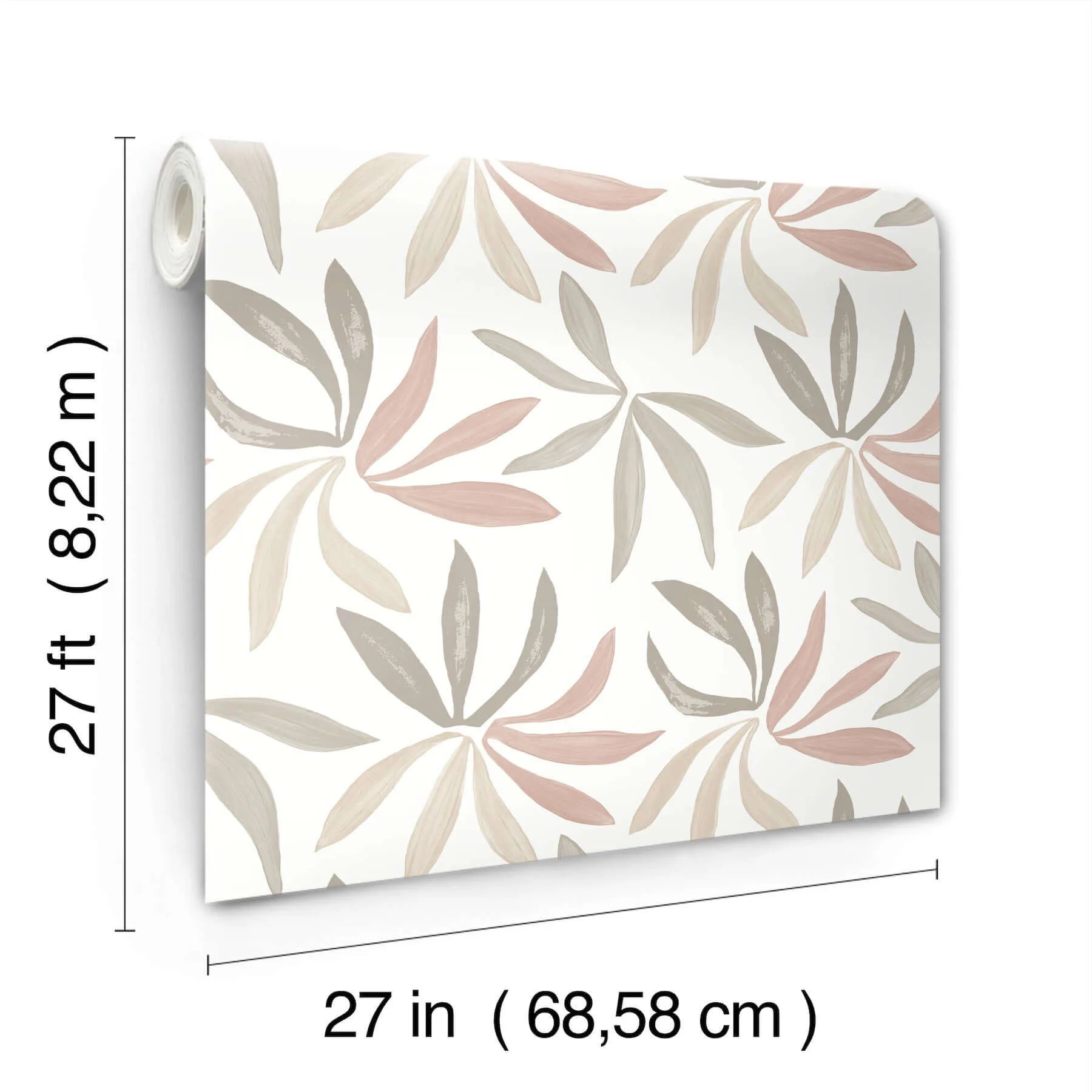 York Wallcoverings Little Garden wallpaper, color Nude & Blush, SKU ZM2814