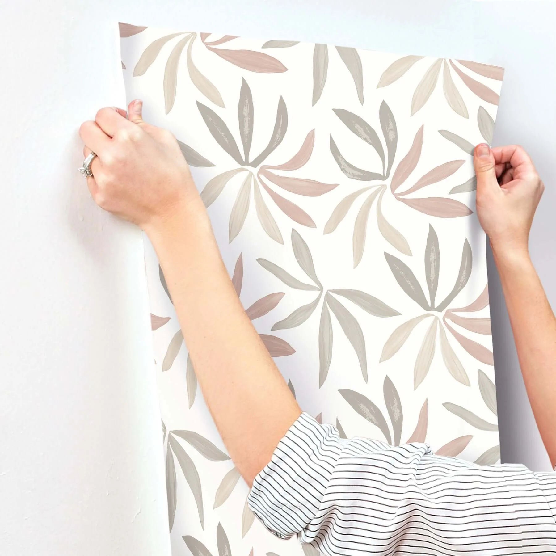 York Wallcoverings Little Garden wallpaper, color Nude & Blush, SKU ZM2814