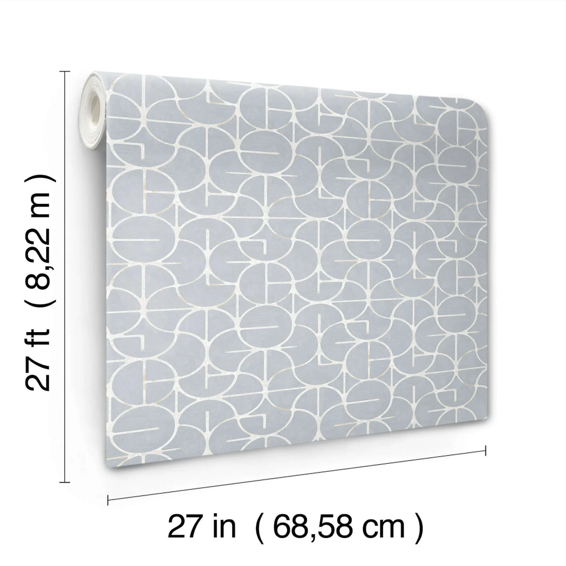 York Wallcoverings Looking Glass - Chambray Wallpaper | Buy Online York Wallcoverings Looking Glass wallpaper, color Chambray, SKU FM1106