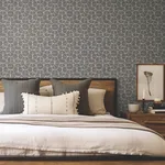 York Wallcoverings Looking Glass - Charcoal Wallpaper | Buy Online York Wallcoverings Looking Glass wallpaper, color Charcoal, SKU FM1104
