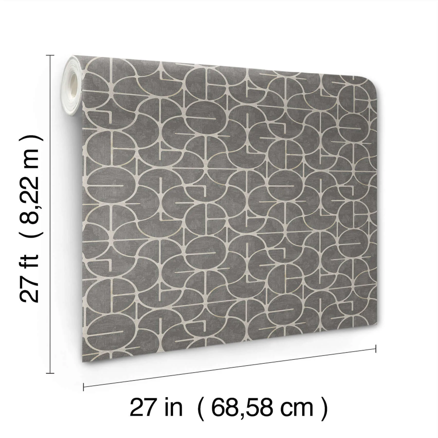 York Wallcoverings Looking Glass - Charcoal Wallpaper | Buy Online York Wallcoverings Looking Glass wallpaper, color Charcoal, SKU FM1104