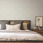 York Wallcoverings Looking Glass wallpaper, color Grey & Silver, SKU FM1102