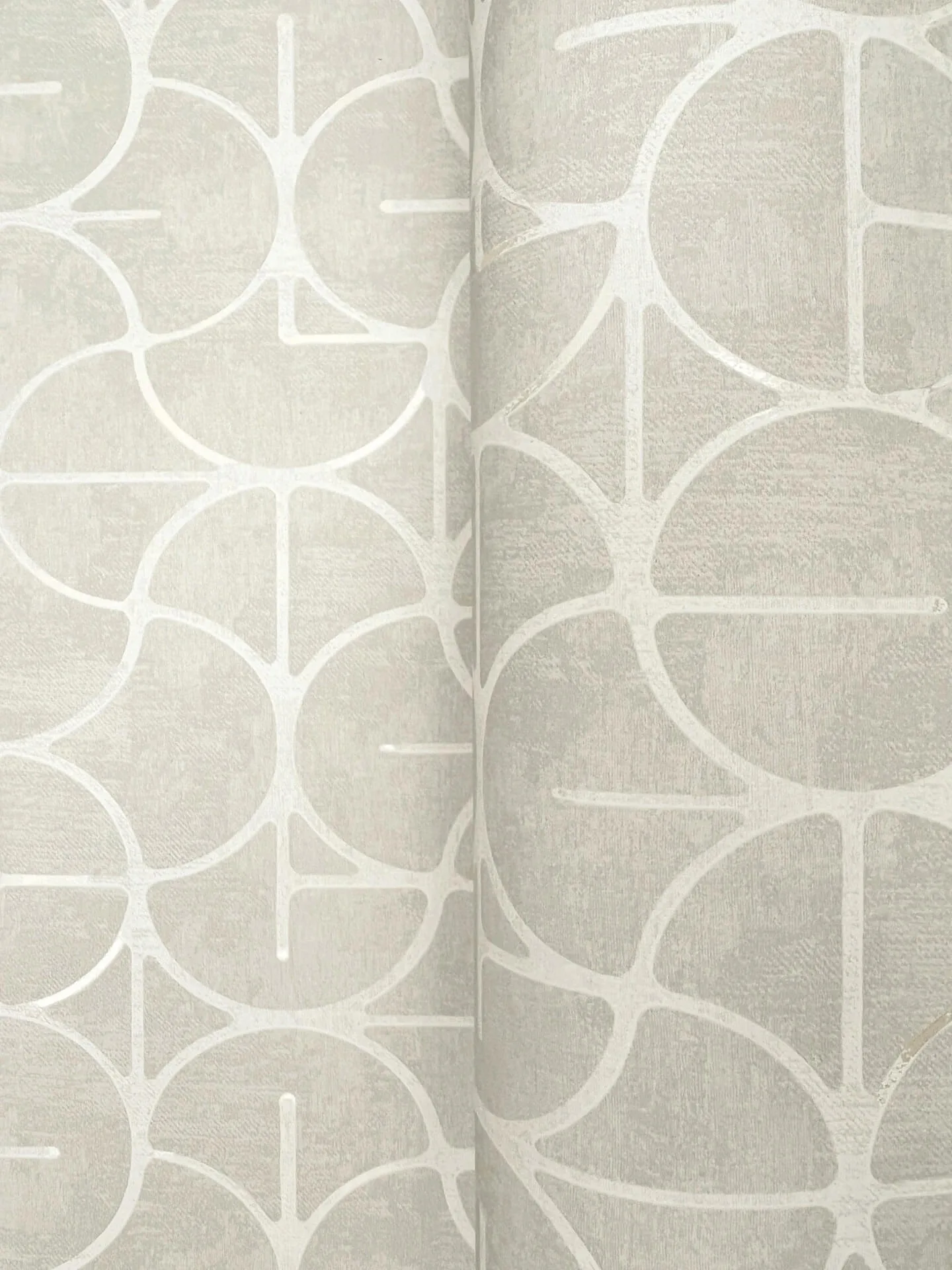 York Wallcoverings Looking Glass wallpaper, color Grey & Silver, SKU FM1102