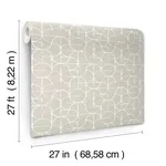 York Wallcoverings Looking Glass wallpaper, color Grey & Silver, SKU FM1102