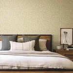 York Wallcoverings Looking Glass wallpaper, color Straw, SKU FM1101