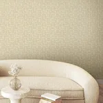 York Wallcoverings Looking Glass wallpaper, color Straw, SKU FM1101