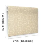 York Wallcoverings Looking Glass wallpaper, color Straw, SKU FM1101
