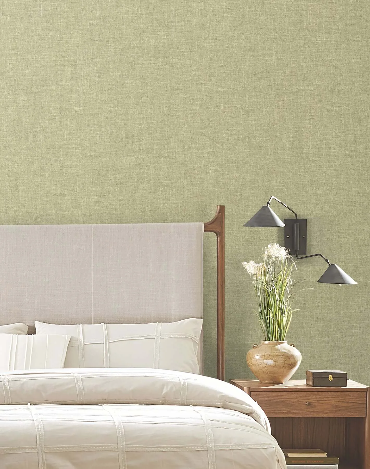 York Wallcoverings Loom - Green Wallpaper | Buy Online York Wallcoverings Loom wallpaper, color Green, SKU SI26148