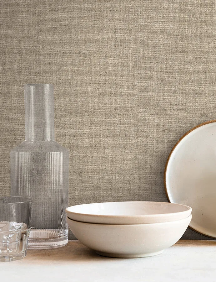 York Wallcoverings Loom wallpaper, color Hazelnut, SKU SI26144