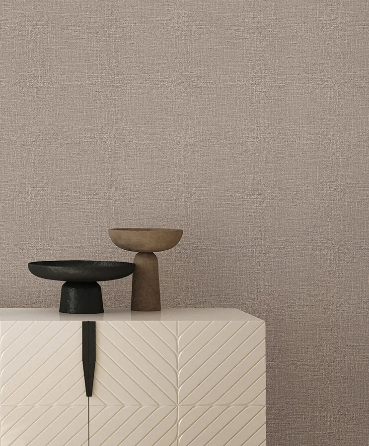York Wallcoverings Loom wallpaper, color Latte, SKU SI26140