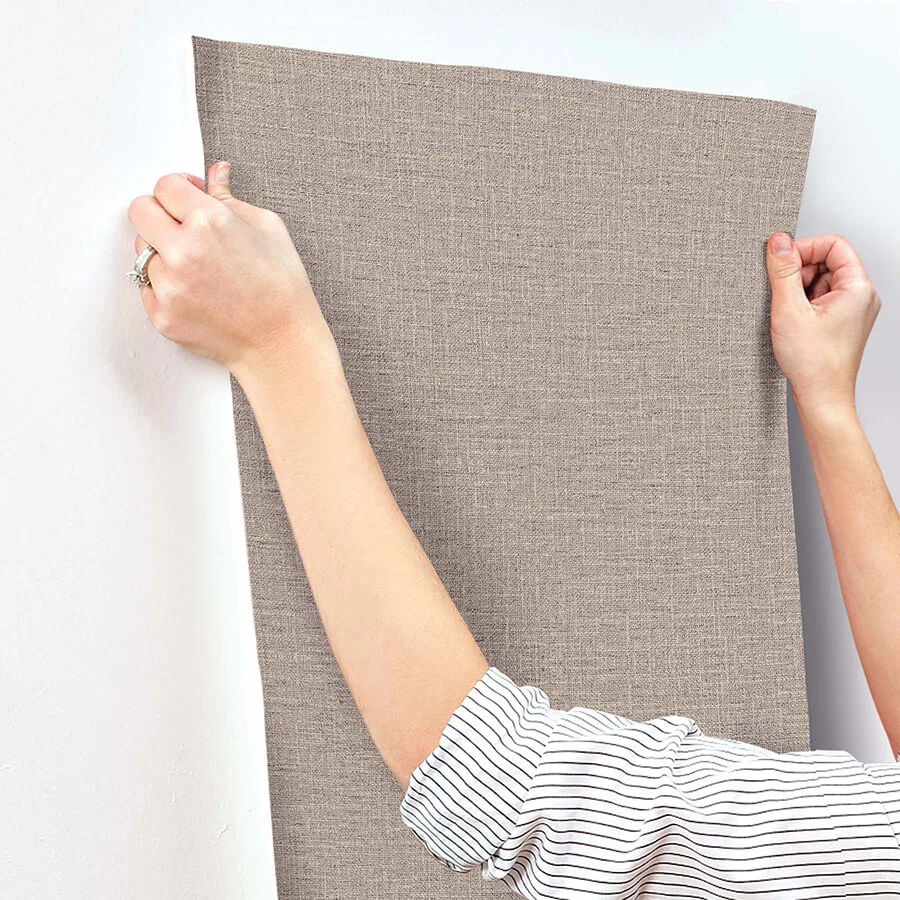 York Wallcoverings Loom wallpaper, color Latte, SKU SI26140