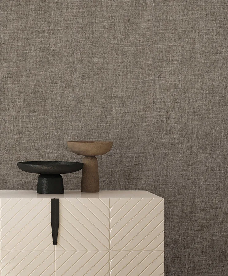 York Wallcoverings Loom wallpaper, color Mushroom, SKU SI26157