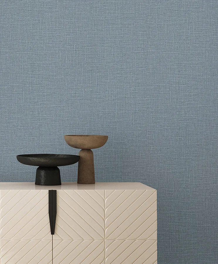 York Wallcoverings Loom wallpaper, color Sky Blue, SKU SI26158