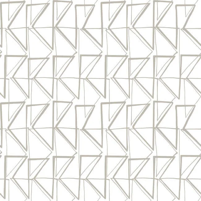 York Wallcoverings Love Triangles wallpaper, color Gold Metallic, SKU PSW1253RL