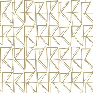 York Wallcoverings Love Triangles wallpaper, color Gold Metallic, SKU PSW1255RL
