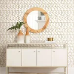 York Wallcoverings Love Triangles - Gold Metallic Wallpaper | Buy Online York Wallcoverings Love Triangles wallpaper, color Gold Metallic, SKU PSW1255RL