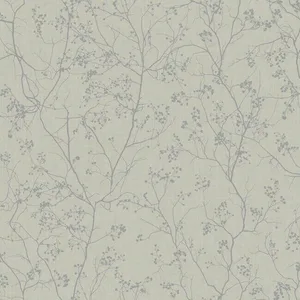 York Wallcoverings Luminous Branches wallpaper, color Grey & Silver, SKU DD3814