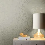 York Wallcoverings Luminous Branches - Grey & Silver Wallpaper | Buy Online York Wallcoverings Luminous Branches wallpaper, color Grey & Silver, SKU DD3814