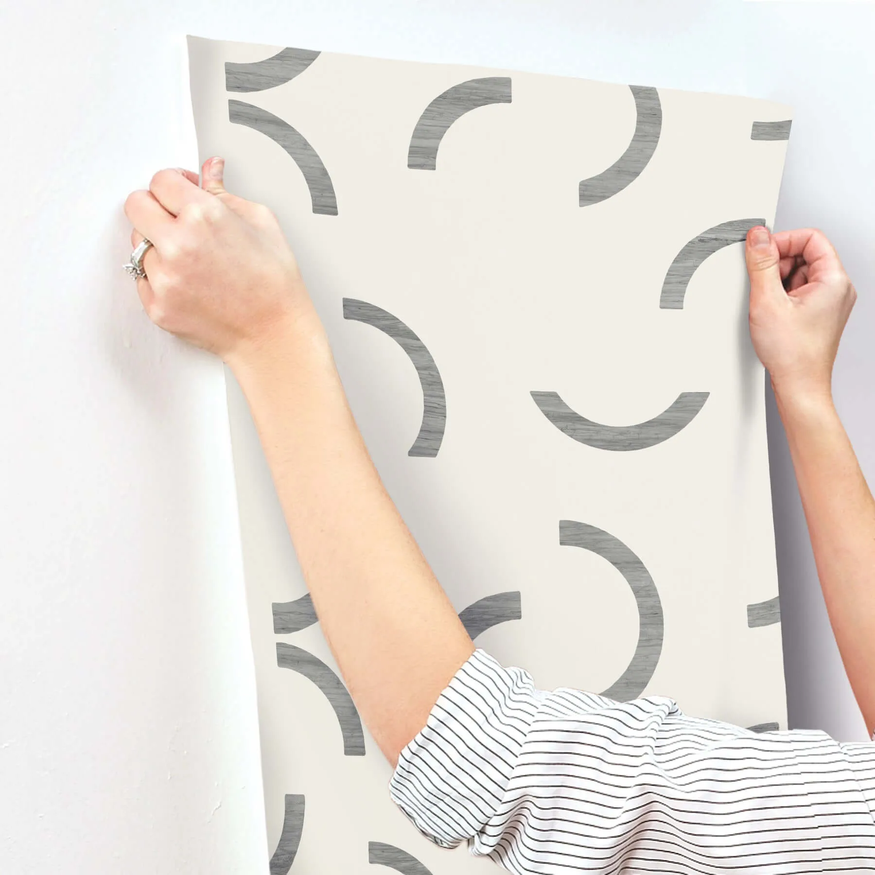 York Wallcoverings Lunula - Black Wallpaper | Buy Online York Wallcoverings Lunula wallpaper, color Black, SKU FM1022
