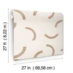 York Wallcoverings Lunula - Clay Wallpaper | Buy Online York Wallcoverings Lunula wallpaper, color Clay, SKU FM1024