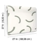 York Wallcoverings Lunula - Green Wallpaper | Buy Online York Wallcoverings Lunula wallpaper, color Green, SKU FM1021