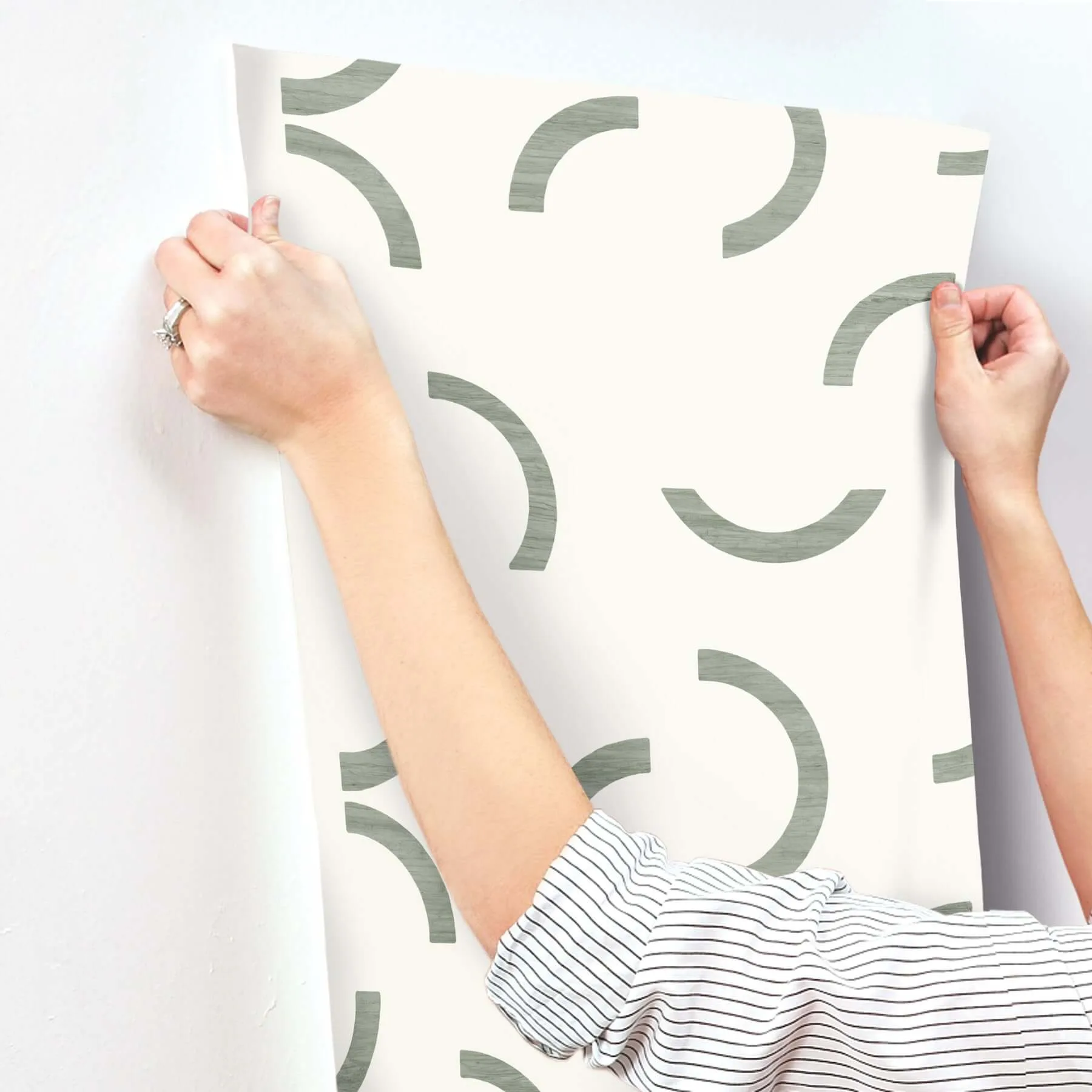 York Wallcoverings Lunula - Green Wallpaper | Buy Online York Wallcoverings Lunula wallpaper, color Green, SKU FM1021