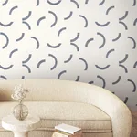 York Wallcoverings Lunula - Navy Wallpaper | Buy Online York Wallcoverings Lunula wallpaper, color Navy, SKU FM1023
