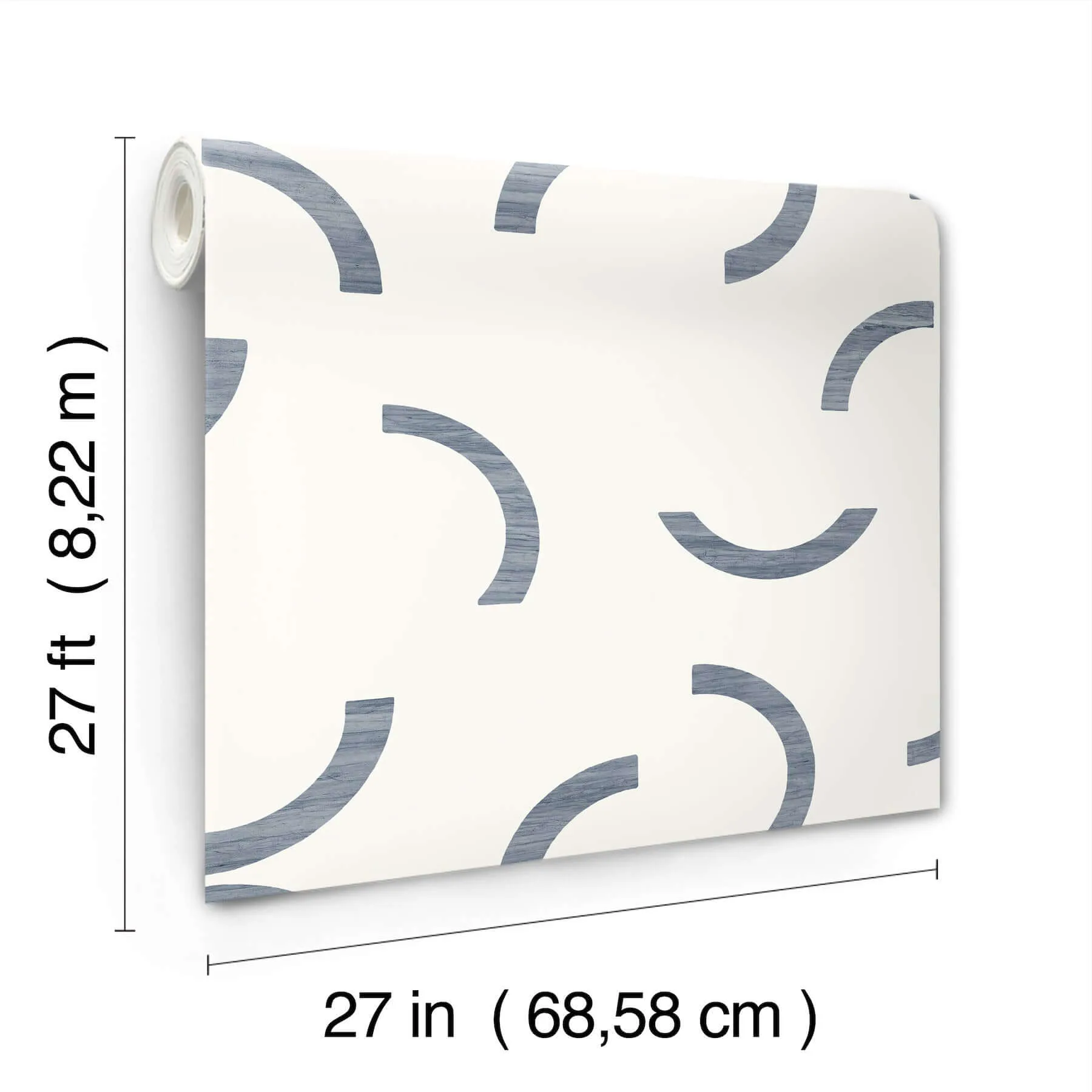 York Wallcoverings Lunula - Navy Wallpaper | Buy Online York Wallcoverings Lunula wallpaper, color Navy, SKU FM1023