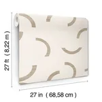 York Wallcoverings Lunula - Taupe Wallpaper | Buy Online York Wallcoverings Lunula wallpaper, color Taupe, SKU FM1026