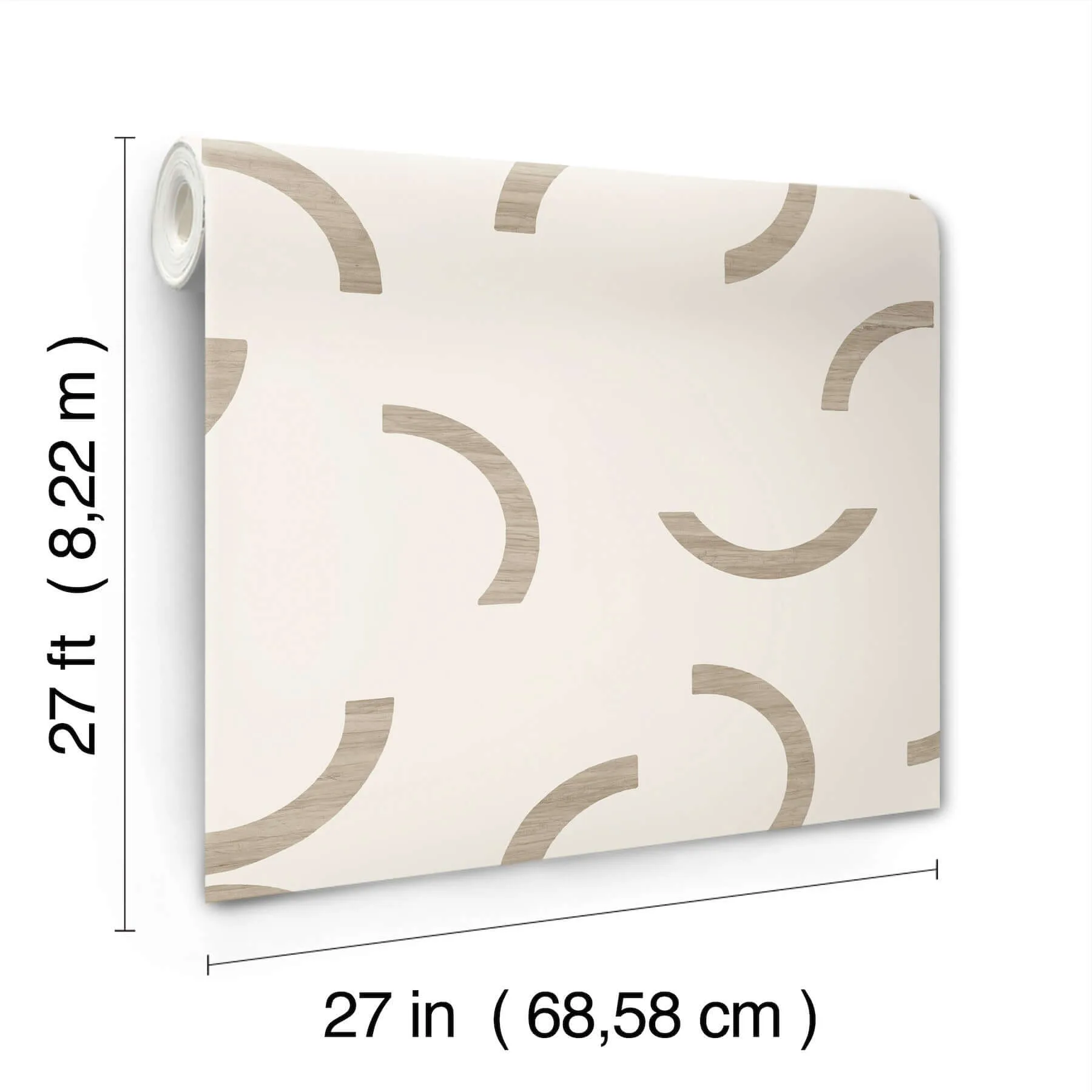 York Wallcoverings Lunula - Taupe Wallpaper | Buy Online York Wallcoverings Lunula wallpaper, color Taupe, SKU FM1026