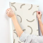 York Wallcoverings Lunula - Taupe Wallpaper | Buy Online York Wallcoverings Lunula wallpaper, color Taupe, SKU FM1026