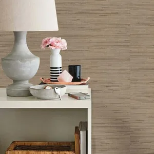 York Wallcoverings Lustrous Grasscloth wallpaper, color Yellow, SKU RN1062LW
