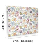 York Wallcoverings Magic Garden - Multicolor Wallpaper | Buy Online York Wallcoverings Magic Garden wallpaper, color Multicolor, SKU PSW1636RL