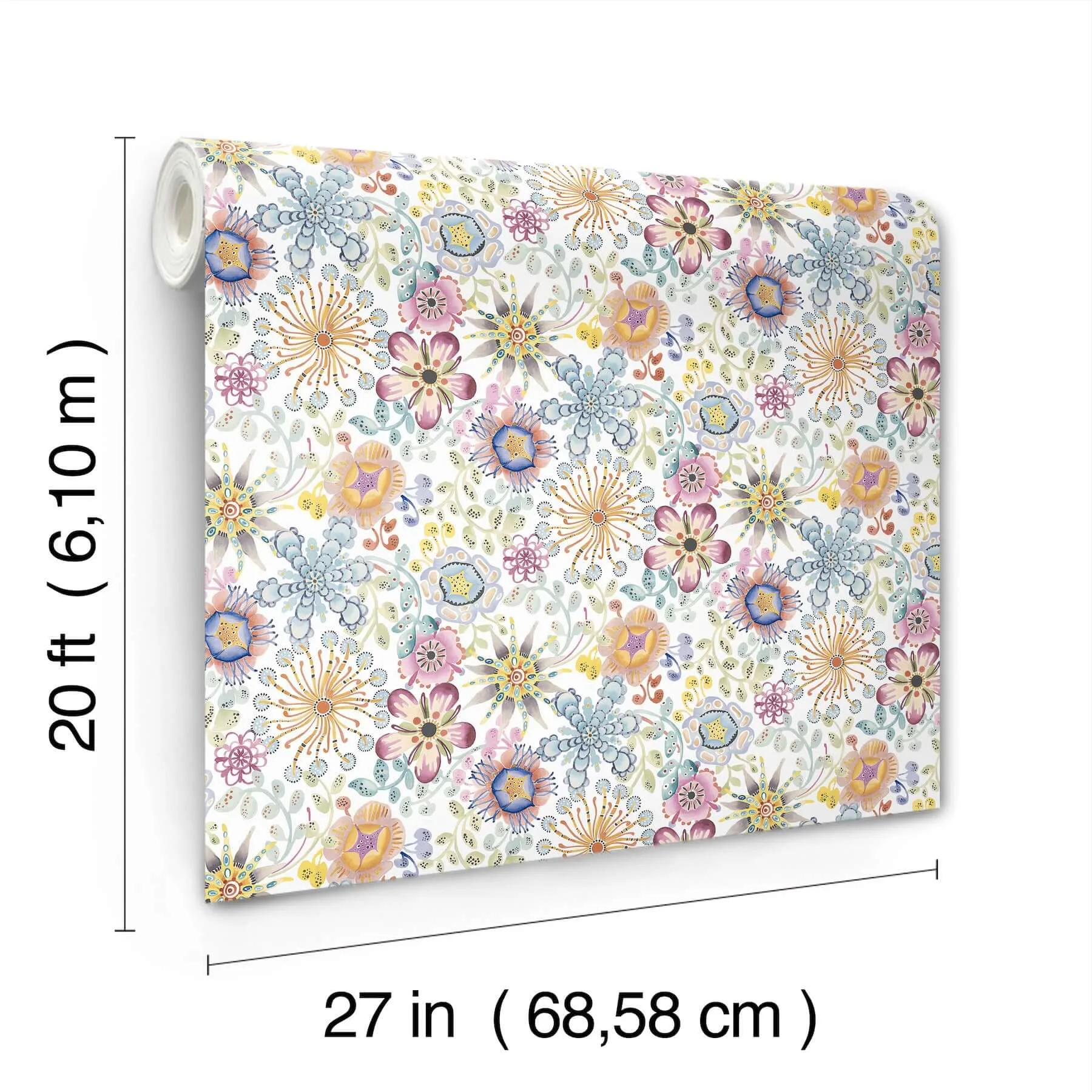York Wallcoverings Magic Garden - Multicolor Wallpaper | Buy Online York Wallcoverings Magic Garden wallpaper, color Multicolor, SKU PSW1636RL