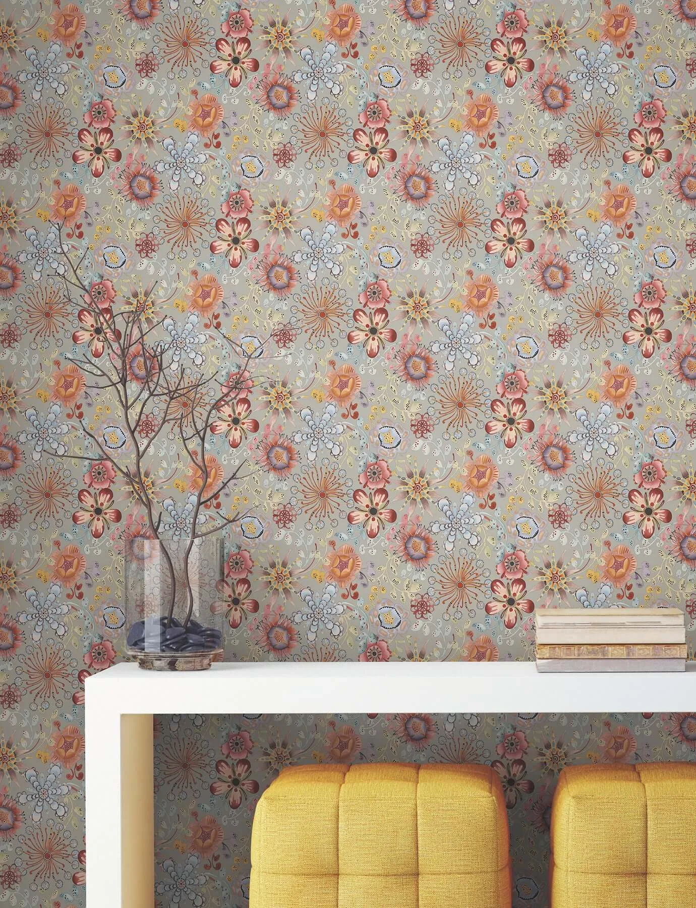 York Wallcoverings Magic Garden wallpaper, color Multicolor, SKU PSW1637RL