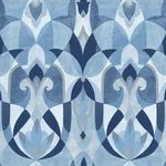 York Wallcoverings Malta - Blue & Silver Wallpaper | Buy Online York Wallcoverings Malta wallpaper, color Blue & Silver, SKU MN1920