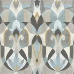 York Wallcoverings Malta wallpaper, color Neutal & Blue, SKU MN1921