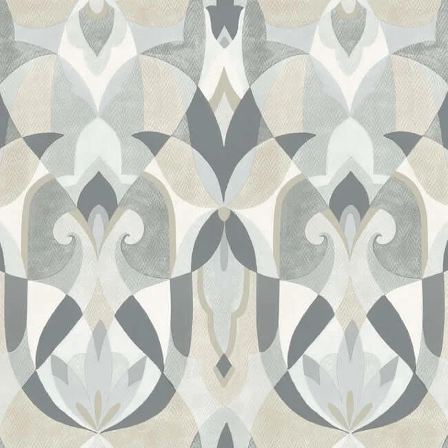 York Wallcoverings Malta wallpaper, color Neutral, SKU MN1924