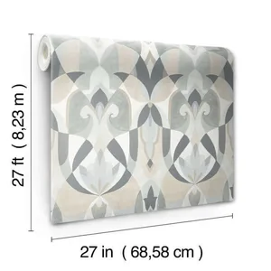 York Wallcoverings Malta wallpaper, color Neutral, SKU MN1924