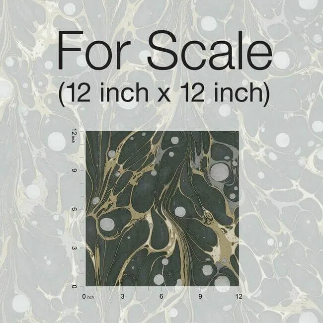 York Wallcoverings Marbled Endpaper - Black & Gold Wallpaper | Buy Online York Wallcoverings Marbled Endpaper wallpaper, color Black & Gold, SKU NV5591