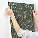 York Wallcoverings Marbled Endpaper - Black & Gold Wallpaper | Buy Online York Wallcoverings Marbled Endpaper wallpaper, color Black & Gold, SKU NV5591